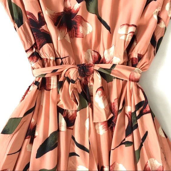 NWT Ava & Viv Floral Print Sleeveless Pink Dress - Picture 5 of 8